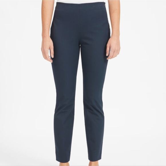 Everlane Navy Blue The Side Zip Stretch Cotton Work Pant - Picture 13 of 13